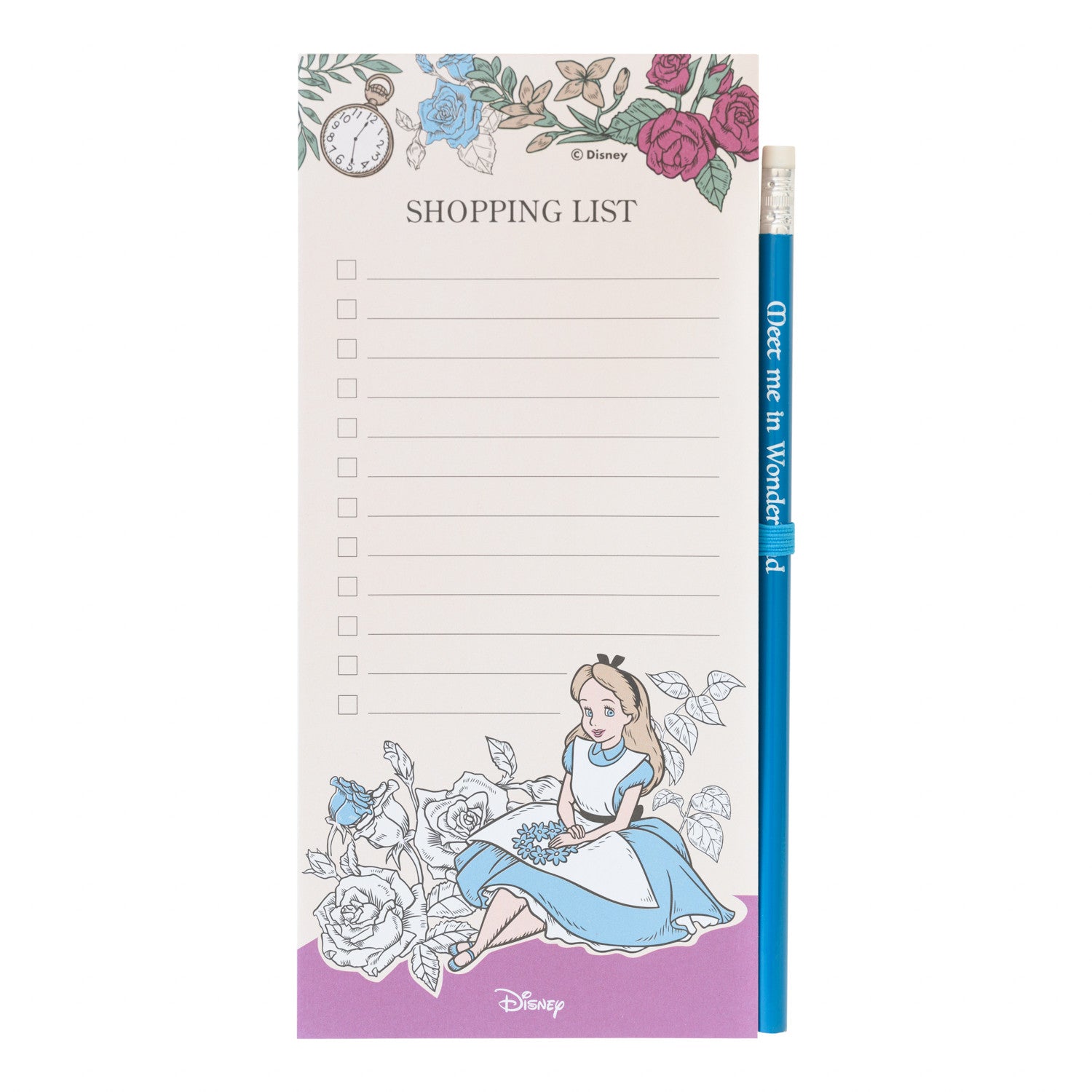 NMGE009 - DISNEY: ALICE NEL PAESE DELLE MERAVIGLIE - BLOCK NOTES MAGNETICO - ALICE NEL PAESE DELLE MERAVIGLIE