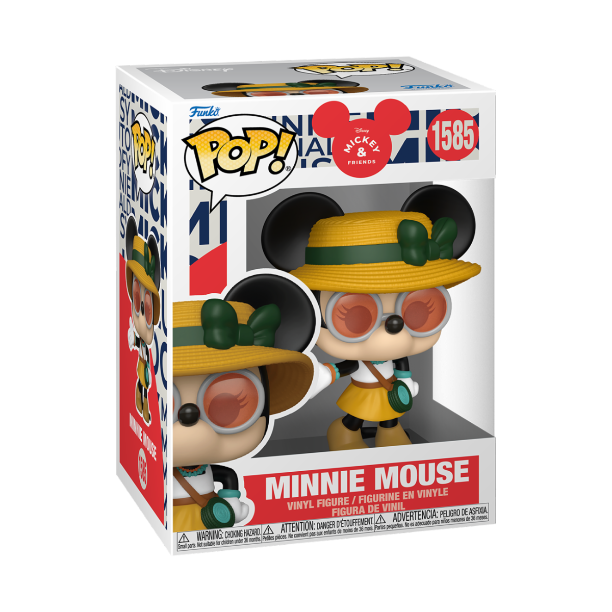 DISNEY: MICKEY MOUSE IN REAL LIFE - POP FUNKO VINYL FIGURE 1585 MINNIE (FESTIVAL)​ 9CM