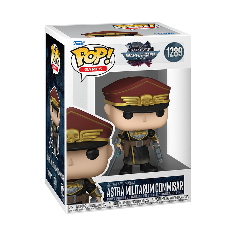 WARHAMMER 40K S2 - POP FUNKO VINYL FIGURE 1289 ASTRA MILITARUM COMMISAR 9CM