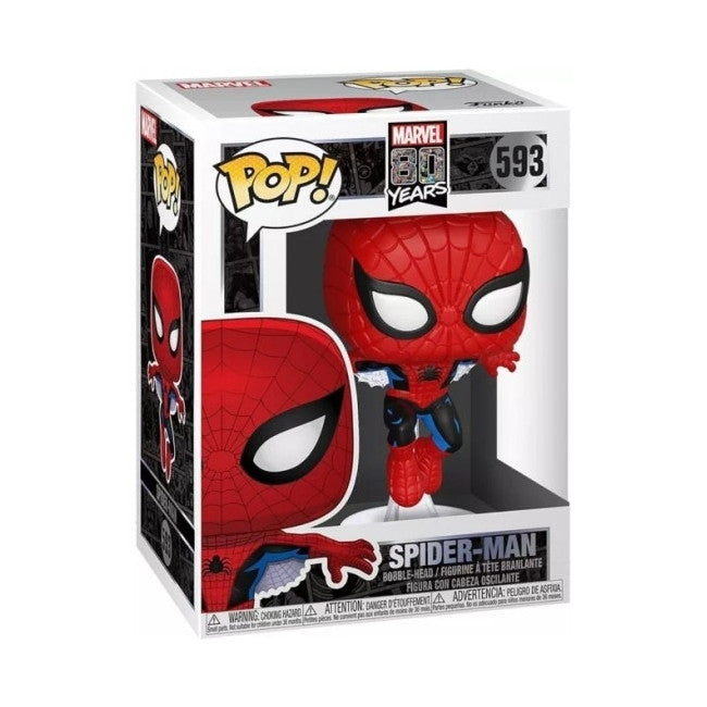 MARVEL 80TH - FIRST APPEARANCE - POP FUNKO VINYL FIGURE 593 SPIDER MAN 9CM