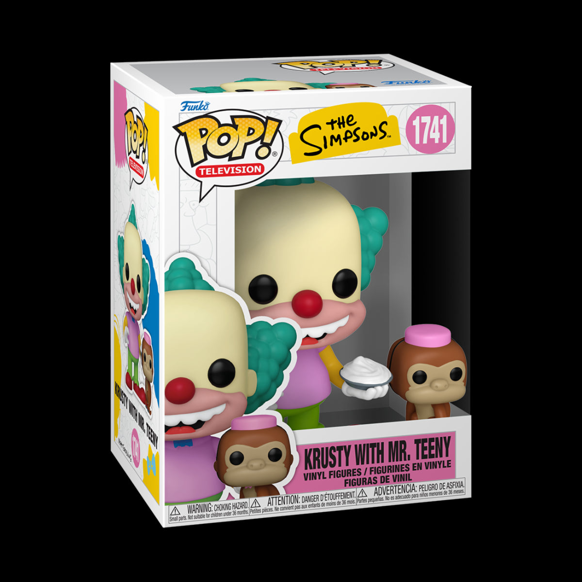 THE SIMPSONS - POP FUNKO VINYL FIGURE 1741 KRUSTY WITH MR.TENNY 9CM