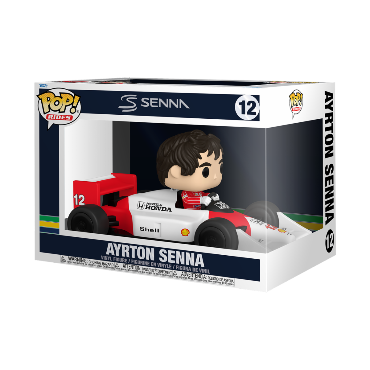 RACING - POP FUNKO RIDE SUPER DELUXE VINYL FIGURE 12 SENNA (MCLAREN) 15CM