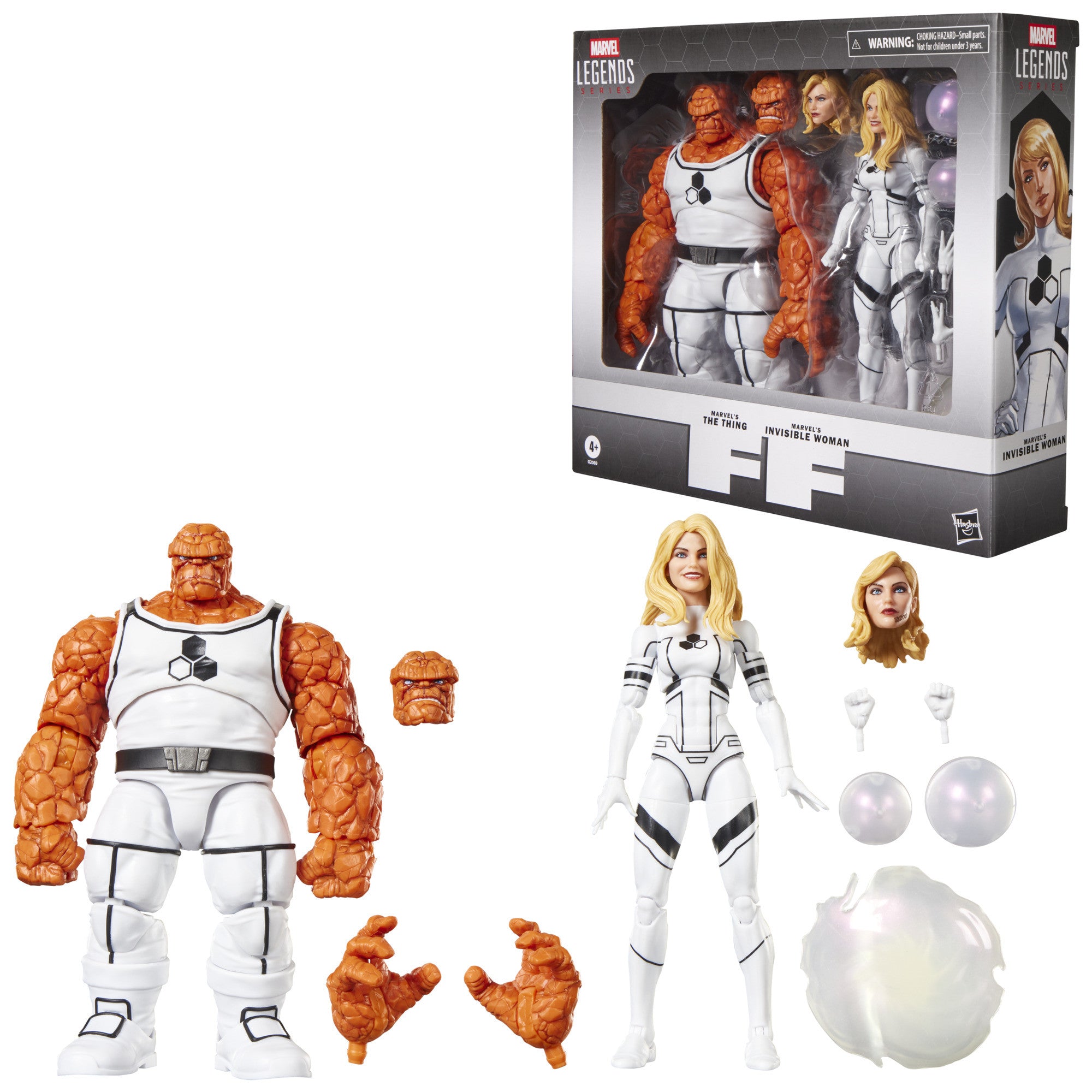 MARVEL CLASSIC - LEGENDS SERIES - THE THING & INVISIBLE WOMAN FUTURE FOUNDATION - ACTION FIGURE 15CM