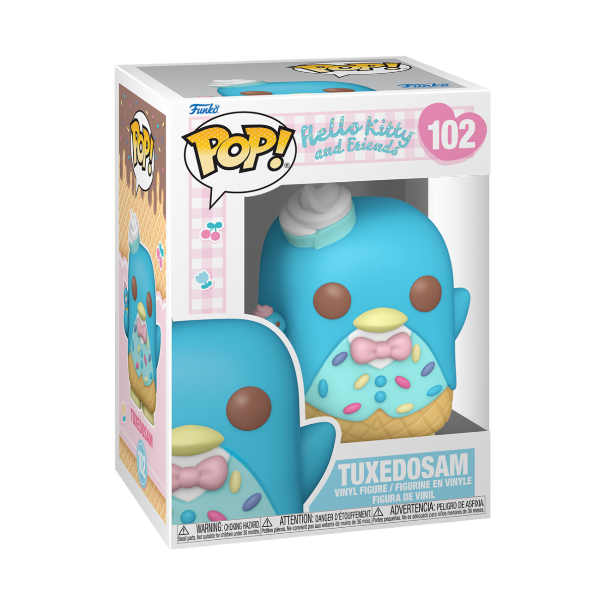 HELLO KITTY (ICE CREAM) - POP FUNKO VINYL FIGURE 102 TUXEDOSAM 9CM
