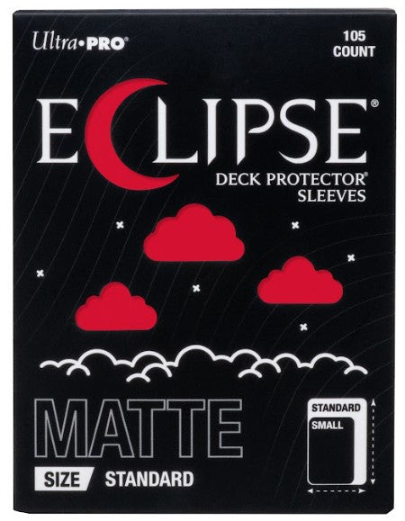 16684 - 105 ECLIPSE DECK PROTECTOR SLEEVES - STANDARD - MATTE - APPLE RED