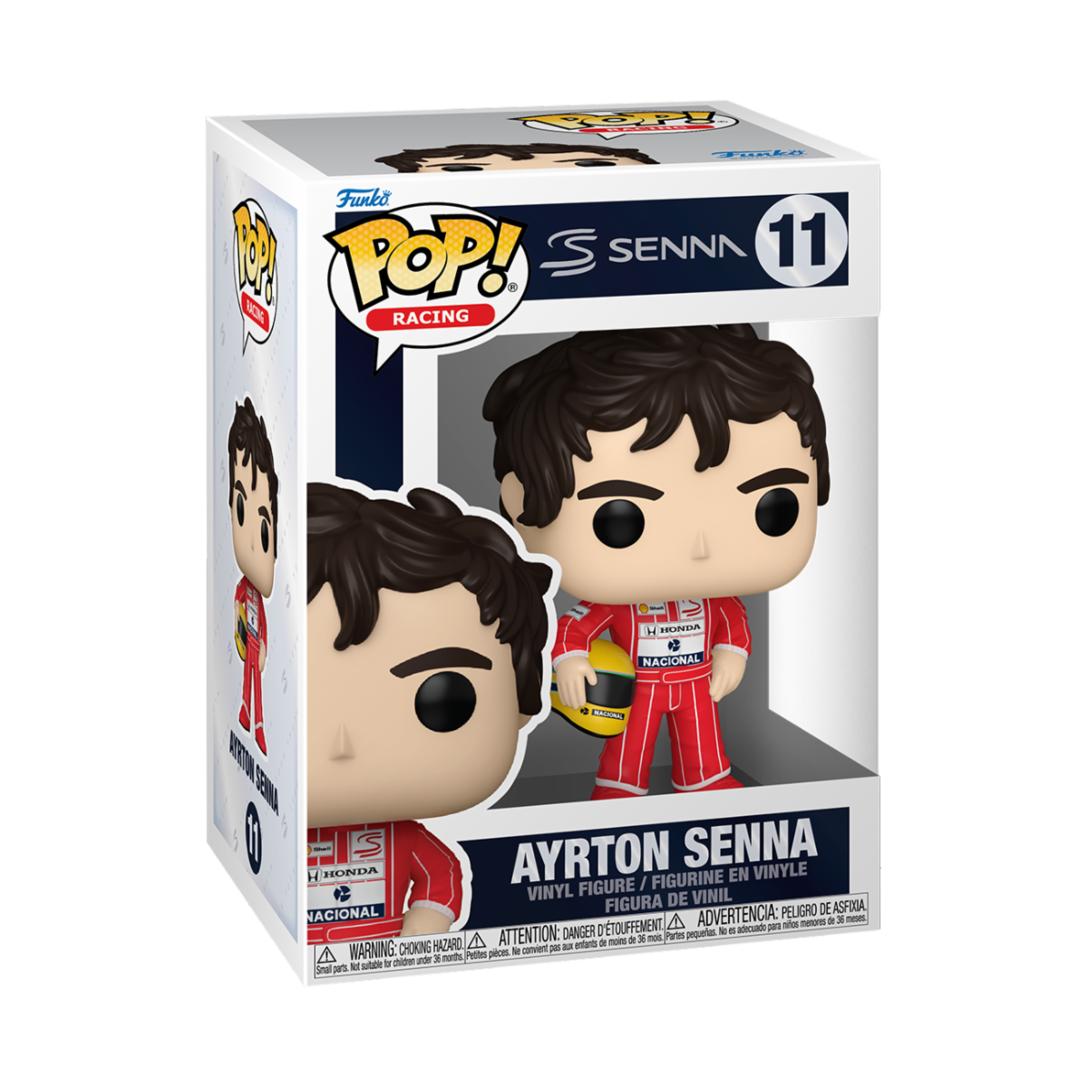 RACING: SENNA - POP FUNKO VINYL FIGURE 11 AYRTON SENNA (MCLAREN) 9CM