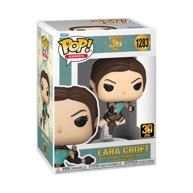 TOMB RAIDER S4 - POP FUNKO VINYL FIGURE 1283 LARA CROFT (30TH ANNIVERSARY) 9CM