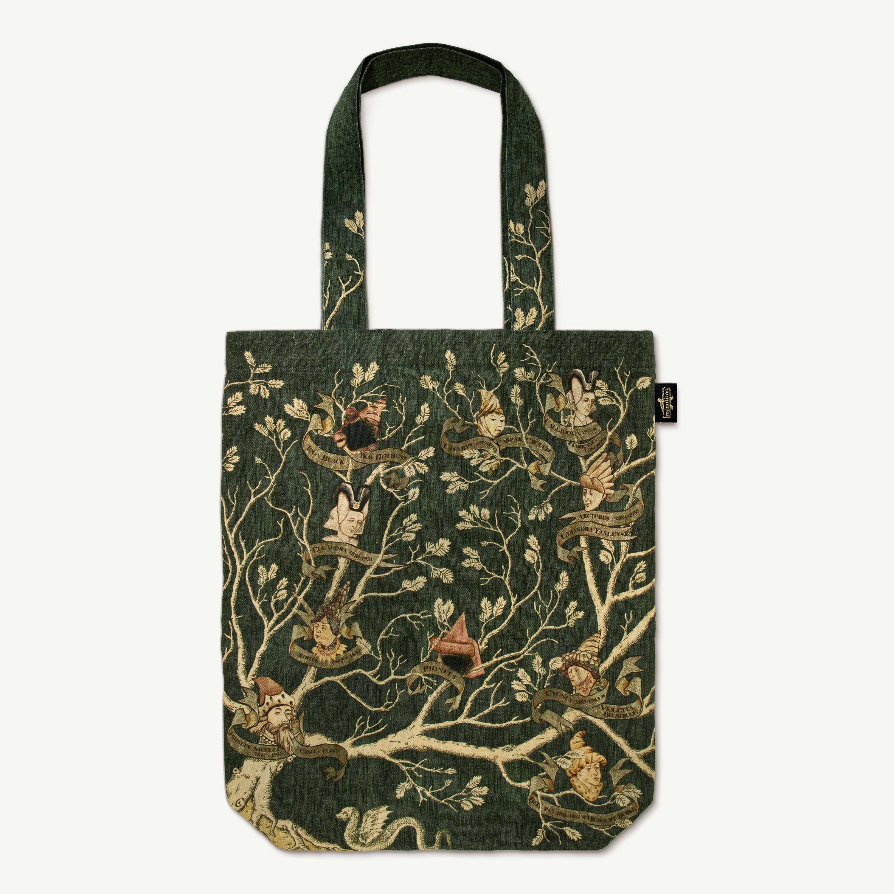 HPTOTE12 - BLACK FAMILY TAPESTRY: FAMILY TREE TOTE BAG