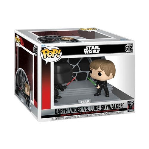 STAR WARS: RETURN OF THE JEDI 40TH ANNIVERSARY - POP FUNKO MOVIE MOMENT VINYL FIGURE 612 - LUKE VS VADER