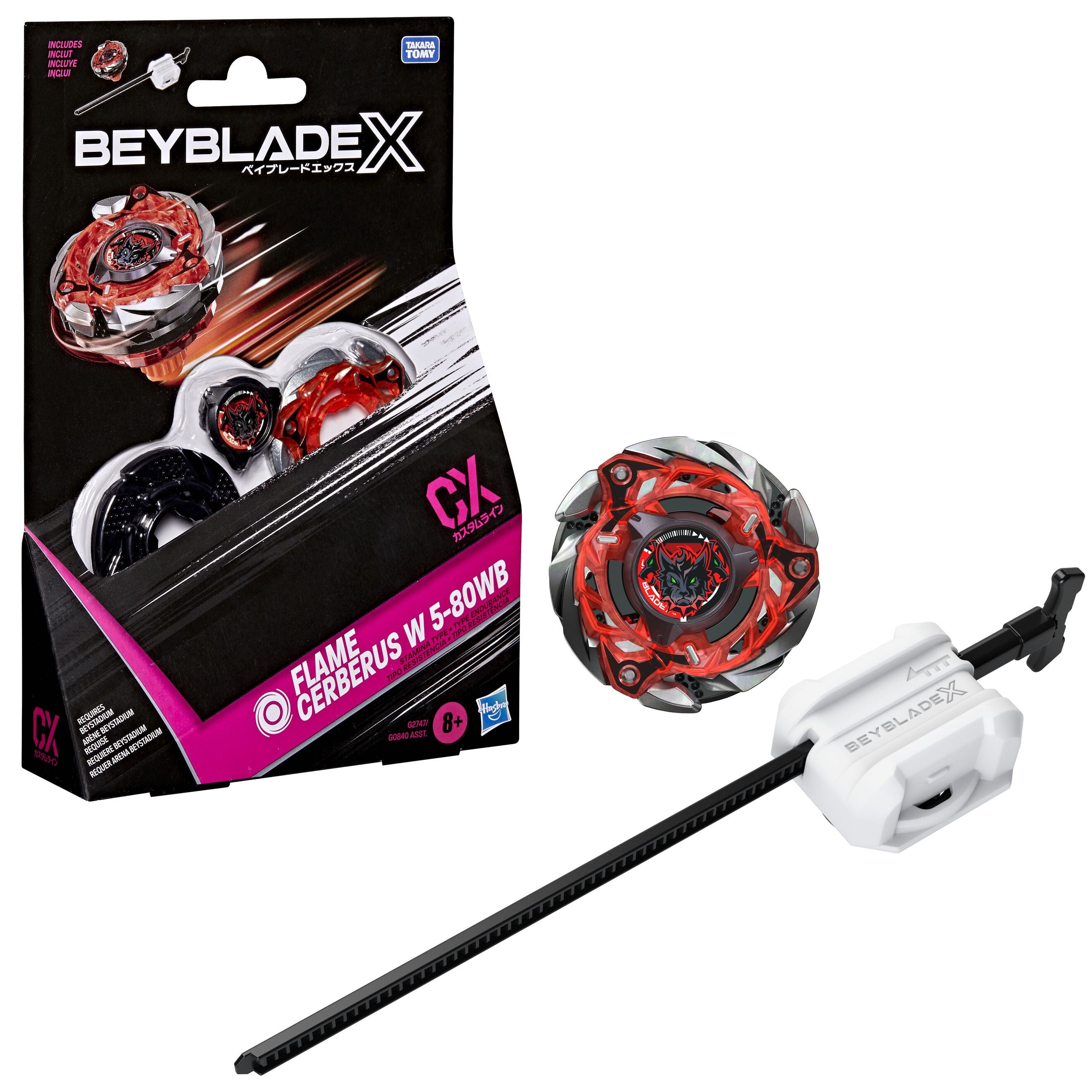 BEYBLADE-X - FLAME CERBERUS W5 - 80 WB