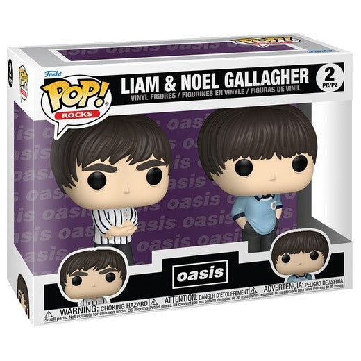 MUSIC: OASIS - POP FUNKO VINYL FIGURE 2-PACK LIAM & NOEL GALLAGHER 9CM