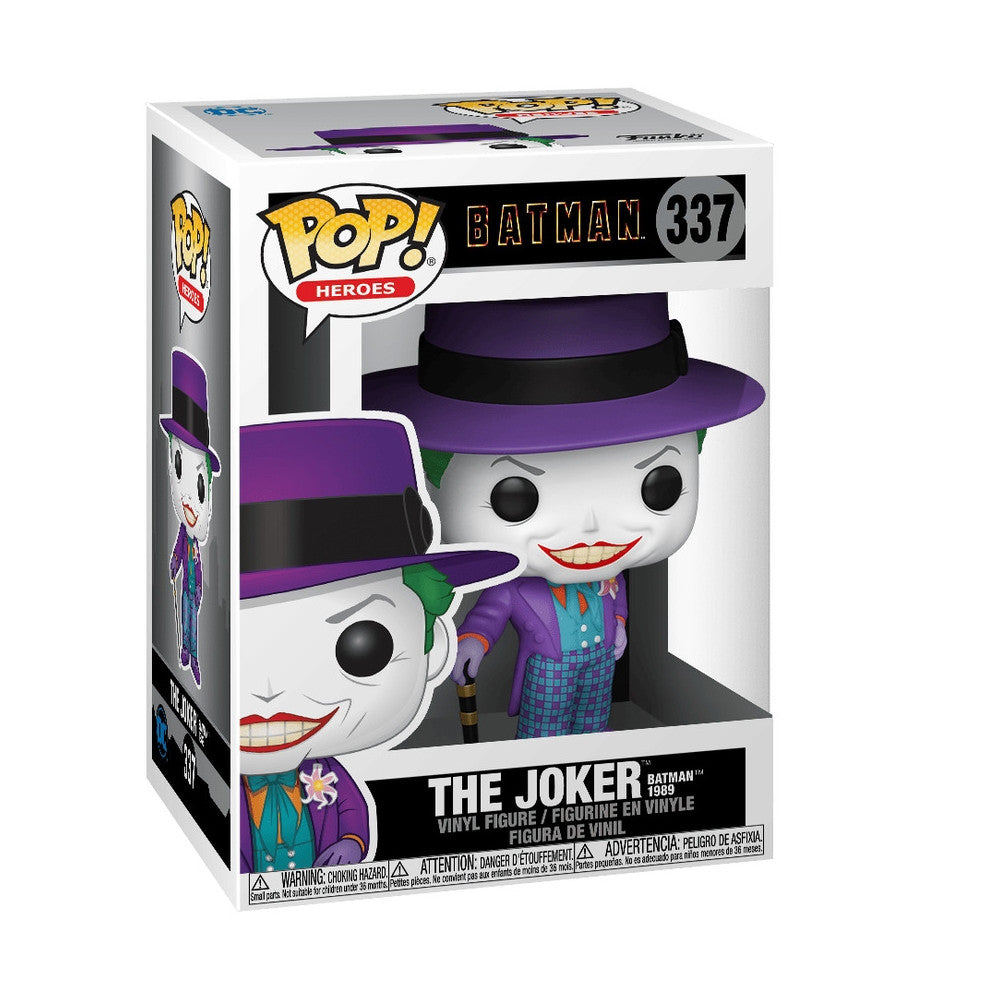 BATMAN 1989 - POP FUNKO VINYL FIGURE 337 JOKER W/ HAT 9CM - REGULAR