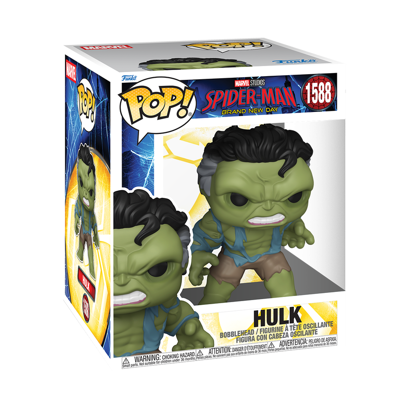 SPIDER-MAN: BRAND NEW DAY - POP FUNKO SUPER VINYL FIGURE 1588 HULK 15CM