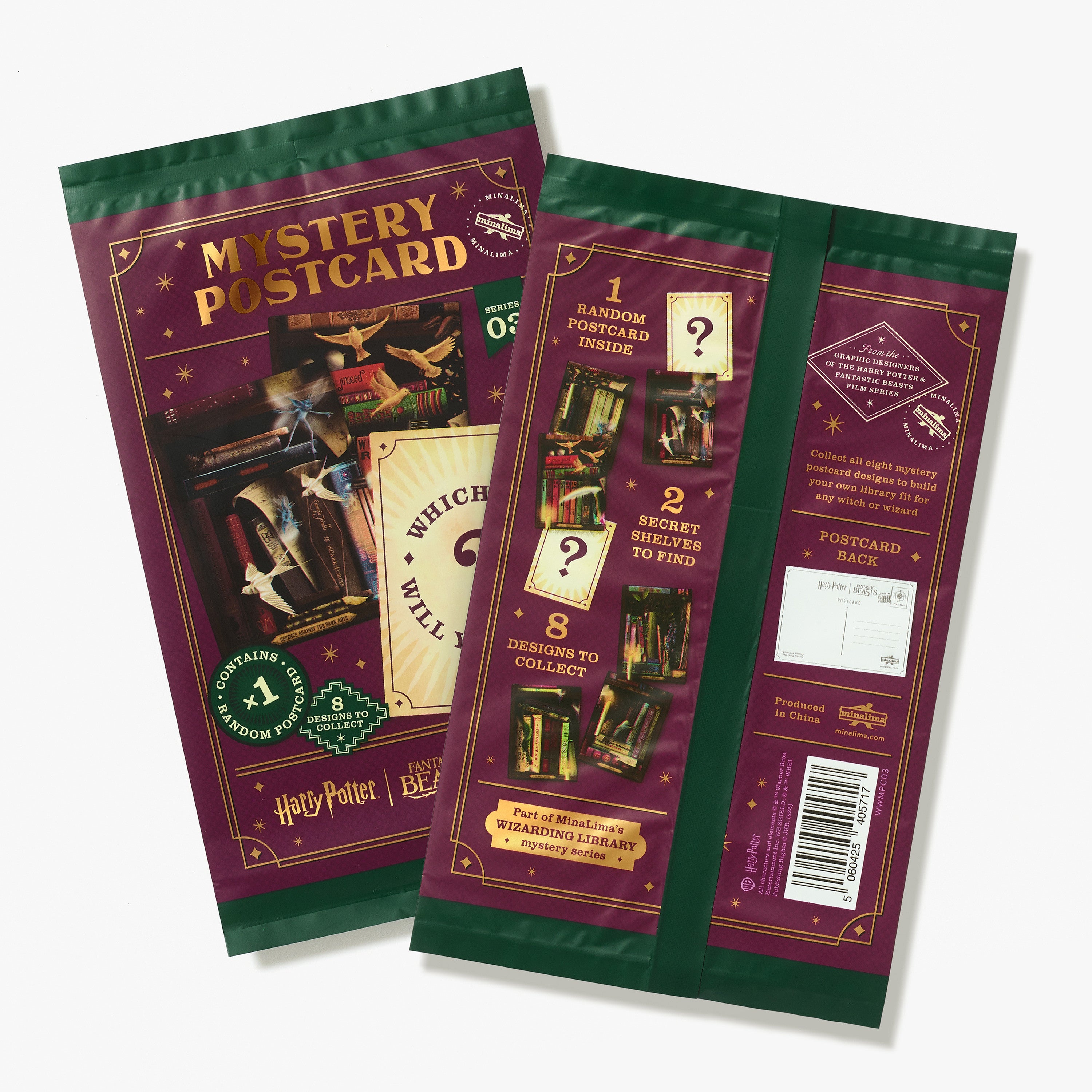 WWMPC03 - SERIES 03: WIZARDING LIBRARY POSTCARD