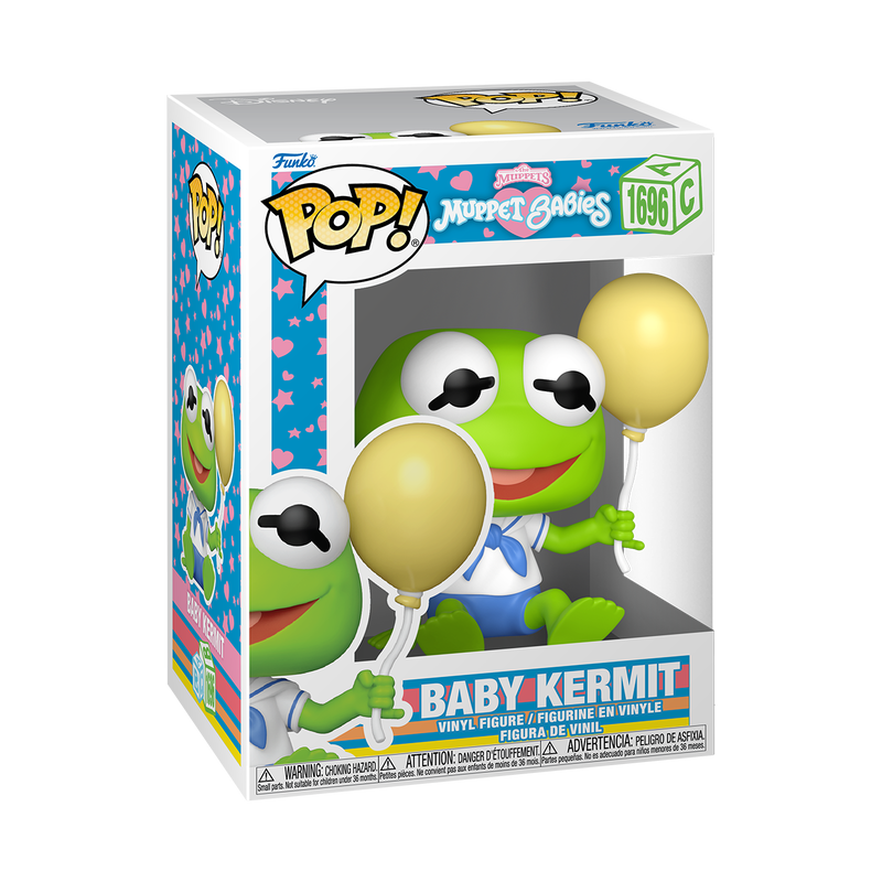 MUPPET BABIES (1984) - POP FUNKO VINYL FIGURE 1696 BABY KERMIT 9CM