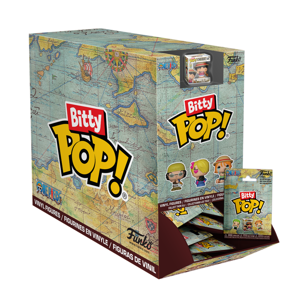 ONE PIECE - POP FUNKO BITTY VINYL FIGURE - 32PZ DISPLAY 2CM