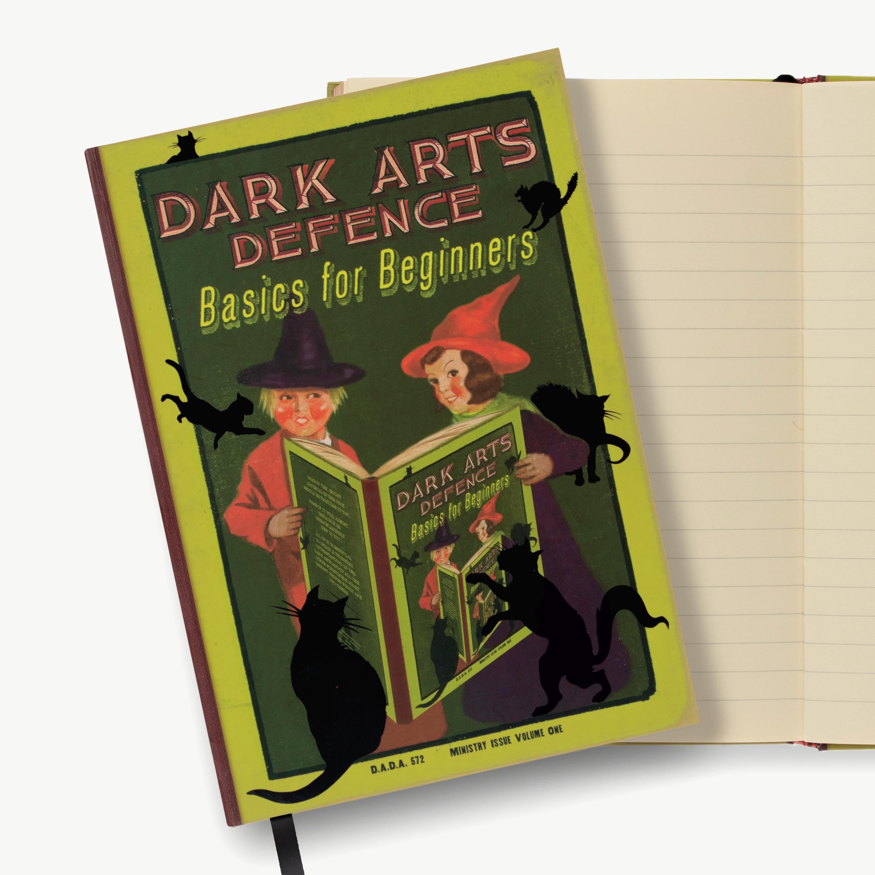 HJ07A - HARRY POTTER - WIZARDING BOOKS: 'DARK ARTS DEFENCE BASICS FOR BEGINNERS' NOTEBOOK