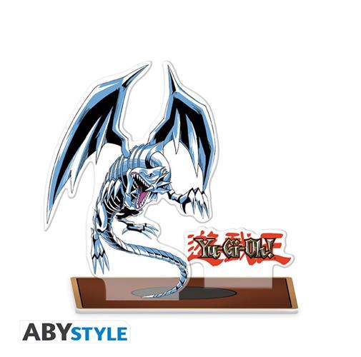 ABYACF039 - YU-GI-OH! - ACRYL 2D PRINT FIGURE - BLUE EYES WHITE DRAGON 11CM