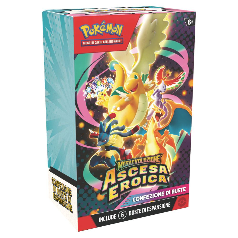 PK10311-I - POKEMON 2.5 BUNDLE 6 BUSTE MEGAEVOLUZIONE - ASCESA EROICA (IT)