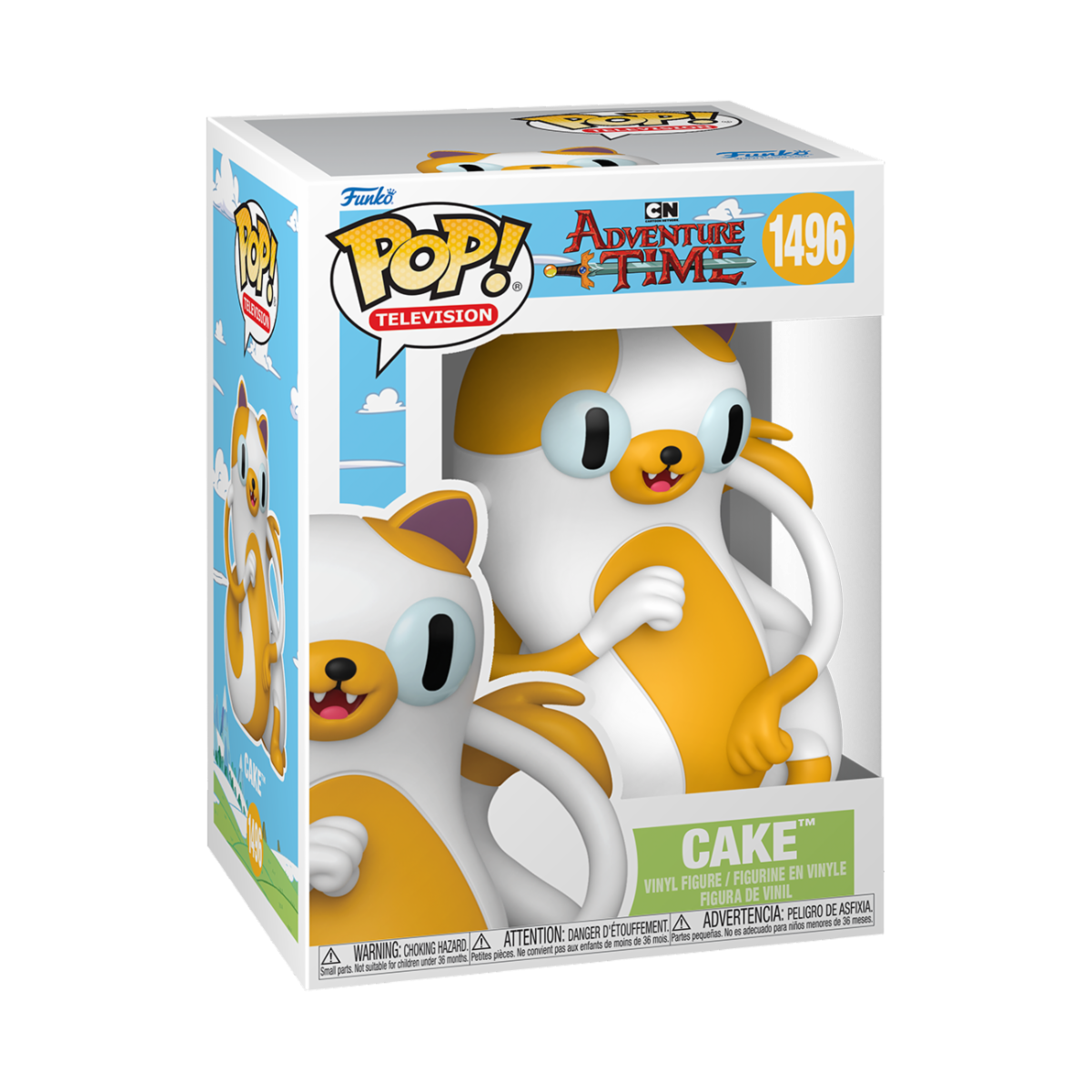 ADVENTURE TIME: FIONNA AND CAKE - POP FUNKO VINYL FIGURE 1496 CAKE 9CM