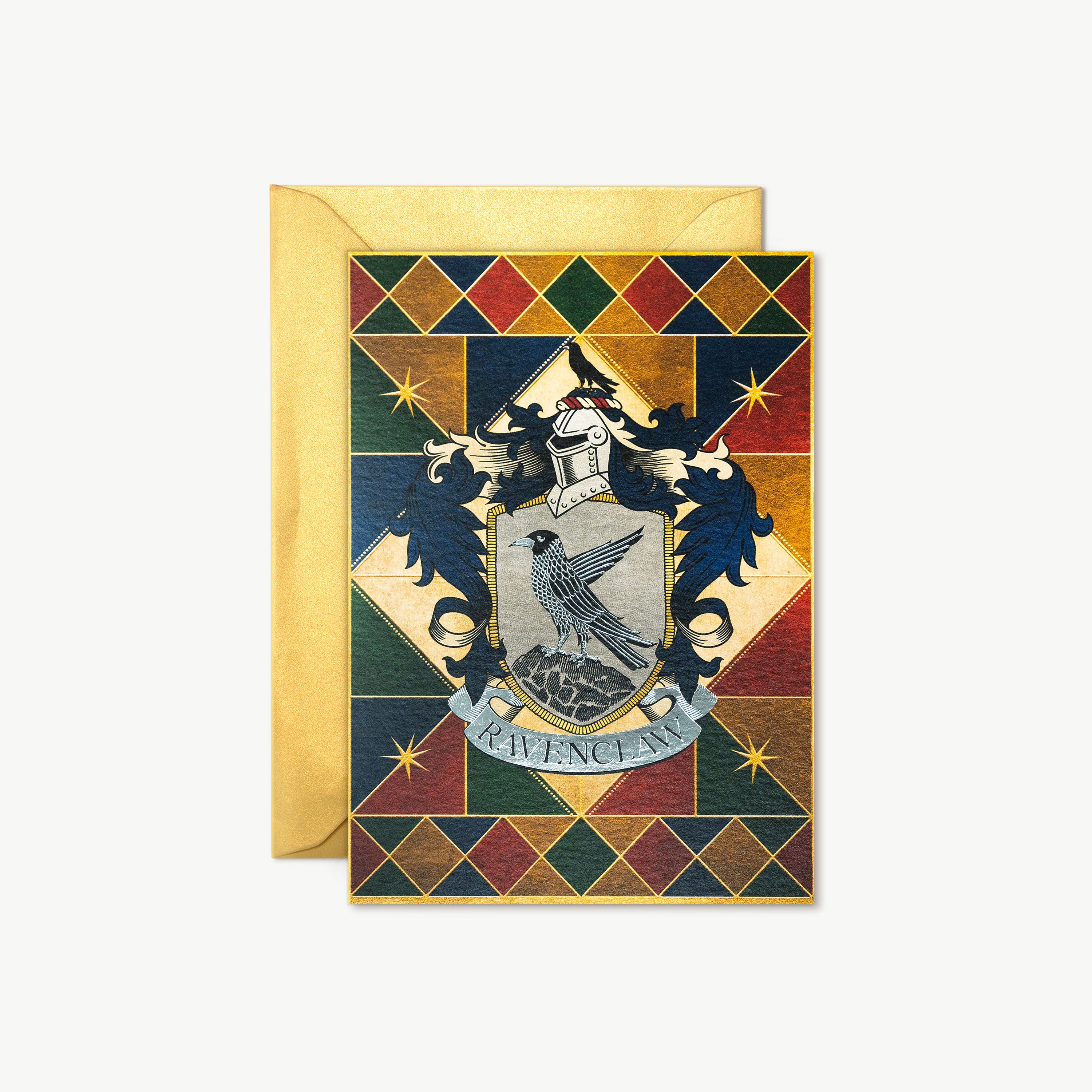 HPCARD36 - HARRY POTTER - HOGWARTS: RAVENCLAW HOUSE CREST - NOTECARD