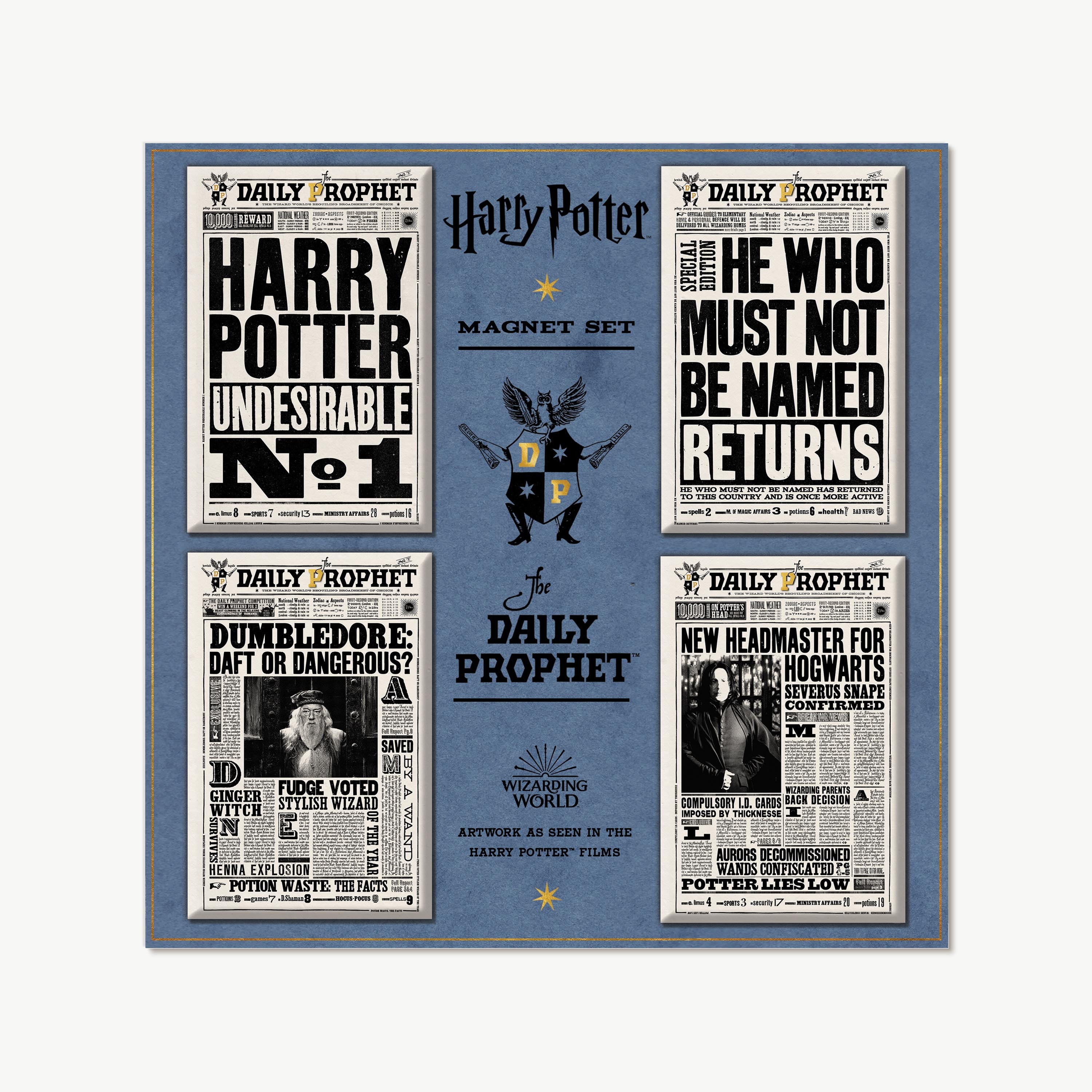 DPM01 - HARRY POTTER - THE DAILY PROPHET FRONT PAGES - MAGNET