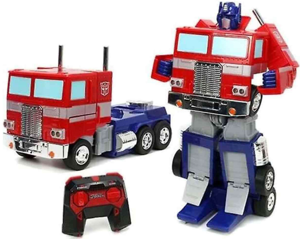 TRANSFORMERS OPTIMUS PRIME TRASFORMABILE CON TELECOMANDO E FUNZIONI COMPLETE - 34CM