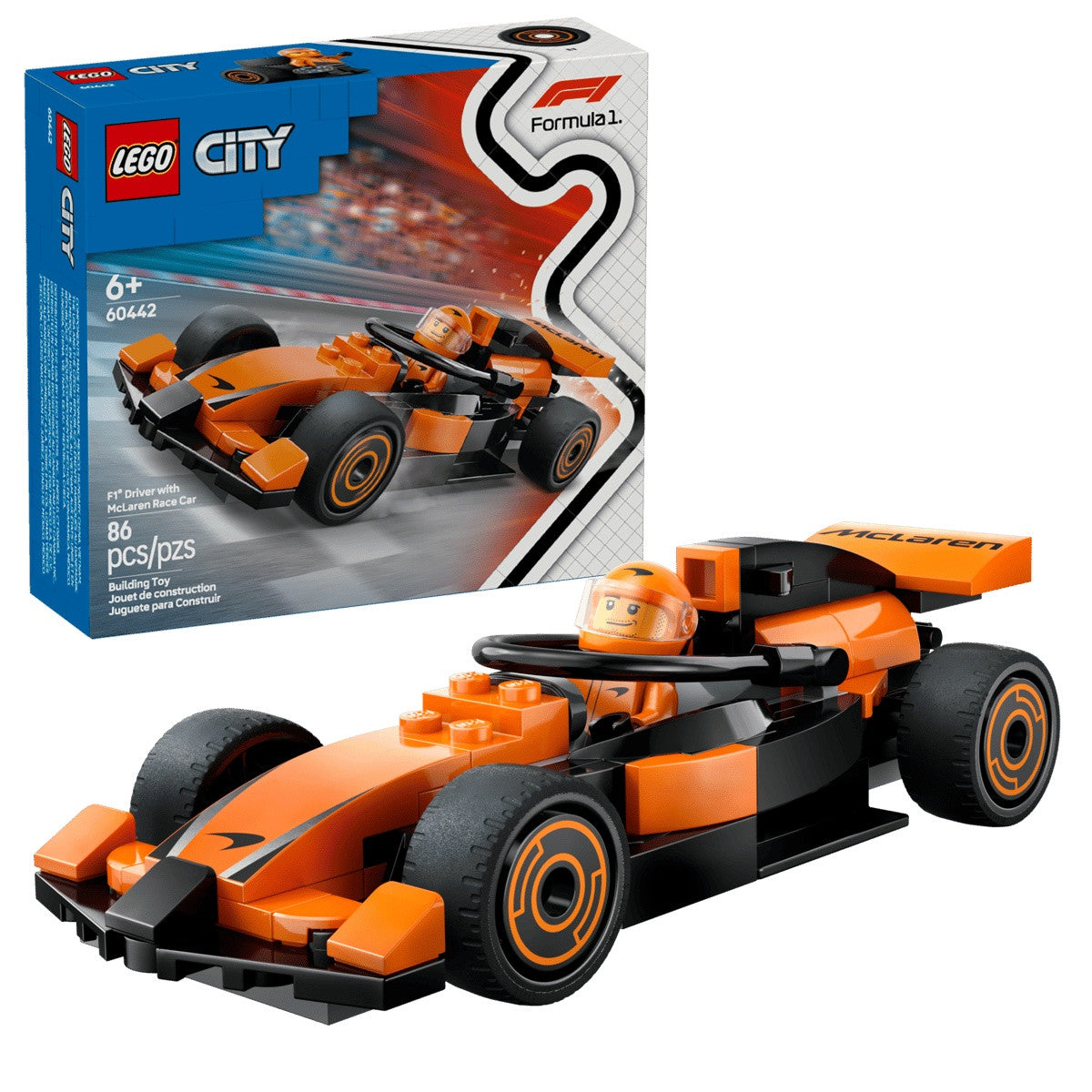 60442 - CITY FORMULA 1 - PILOTA E MONOPOSTO MCLAREN F1®