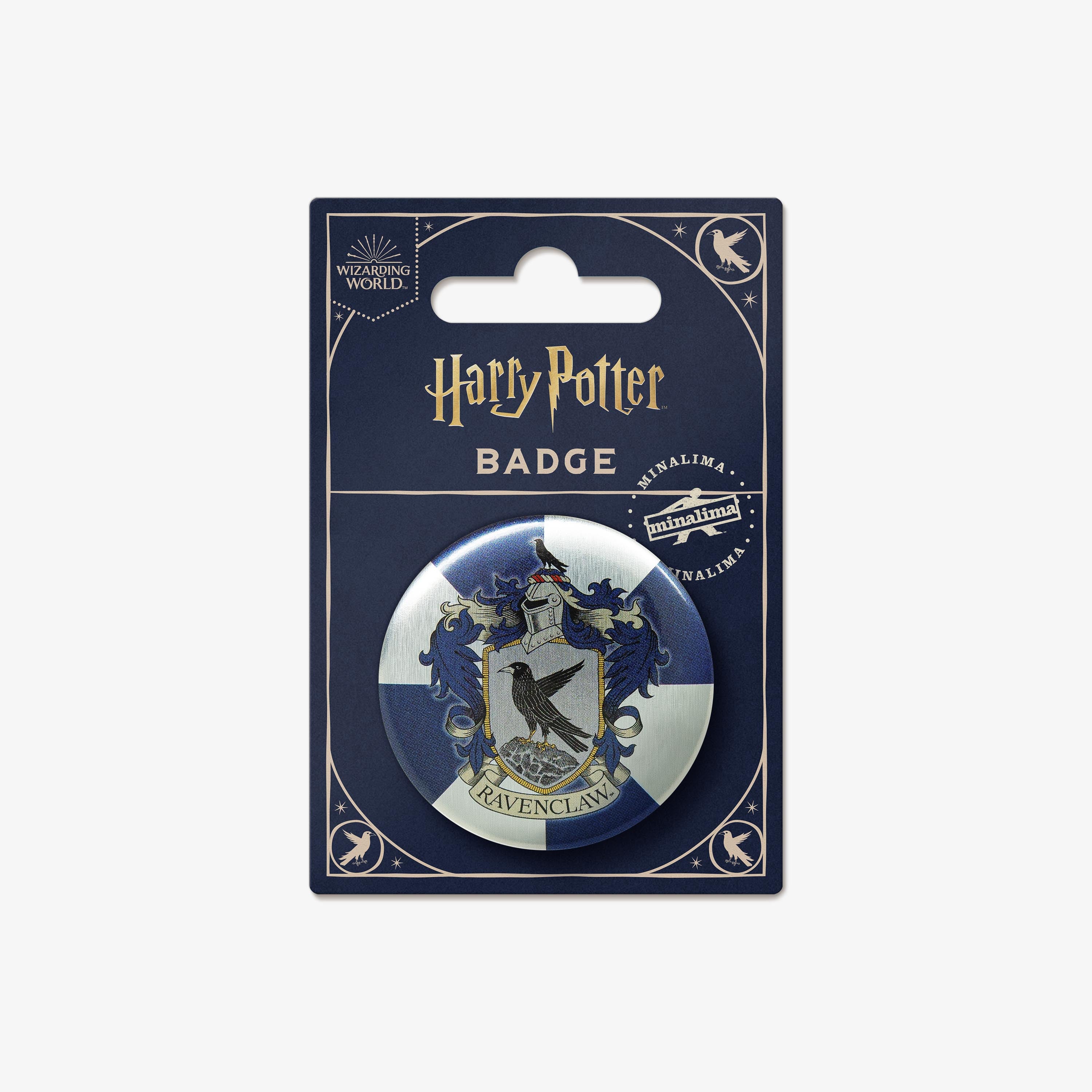 HPBB05 - HARRY POTTER - HOGWARTS: RAVENCLAW HOUSE CREST - BADGE