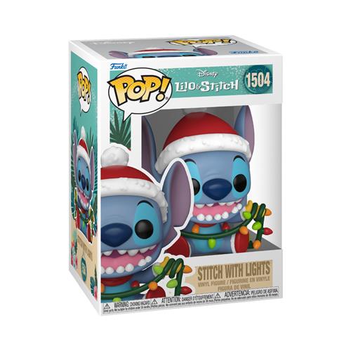 DISNEY: HOLIDAY - LILO & STITICH - POP FUNKO VINYL FIGURE 1504 STITCH W/LIGHTS 9CM
