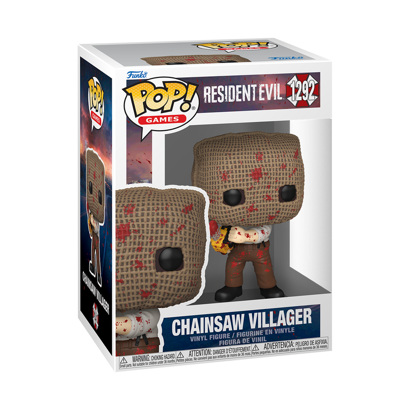 RESIDENT EVIL S2 - POP FUNKO VINYL FIGURE 1292 CHAINSAW VILLAGER 9CM