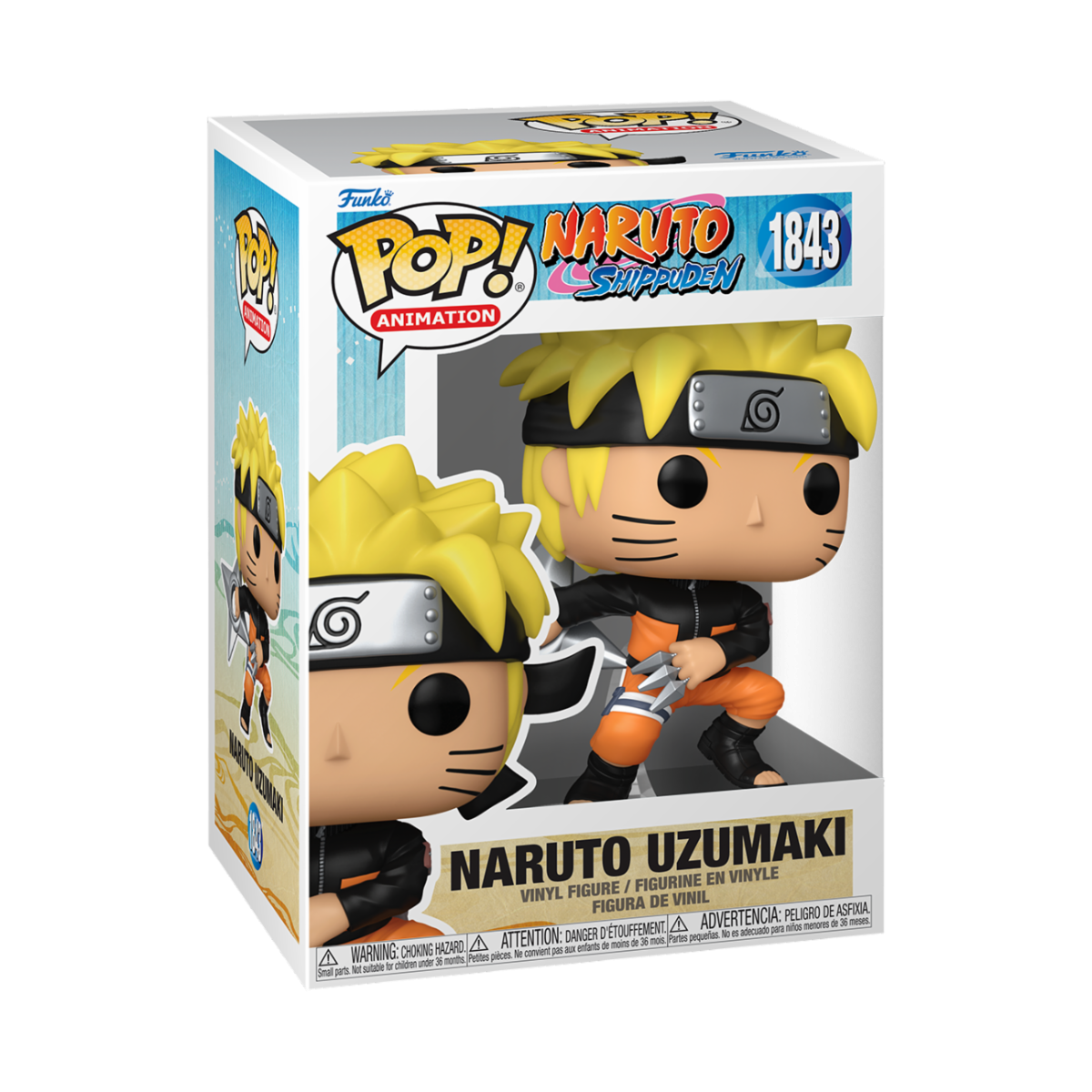 NARUTO SHIPPUDEN - POP FUNKO VINYL FIGURE 1843 NARUTO (SHRKN) REGULAR 9CM