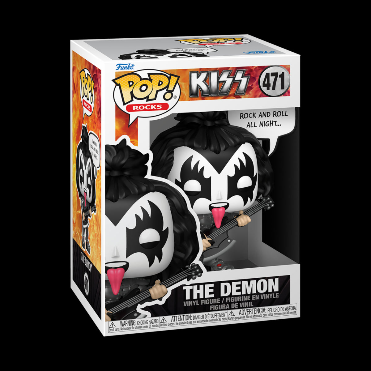 MUSIC: KISS - POP FUNKO VINYL FIGURE 471 THE DEMON 9CM