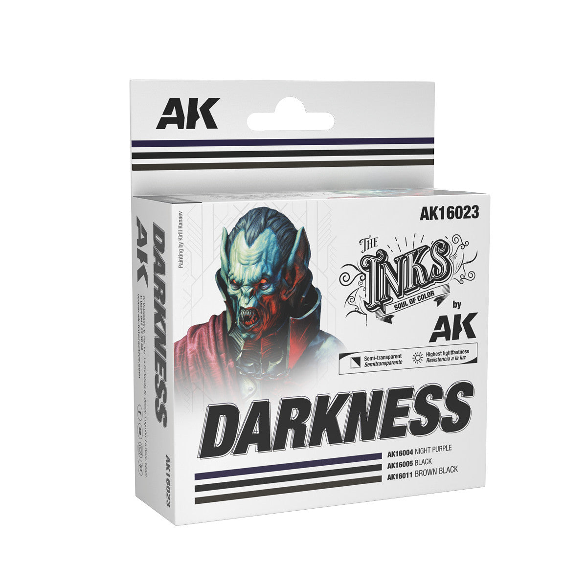 AK16023 - THE INKS SET - DARKNESS - SET DA 3 COLORI (INKS)