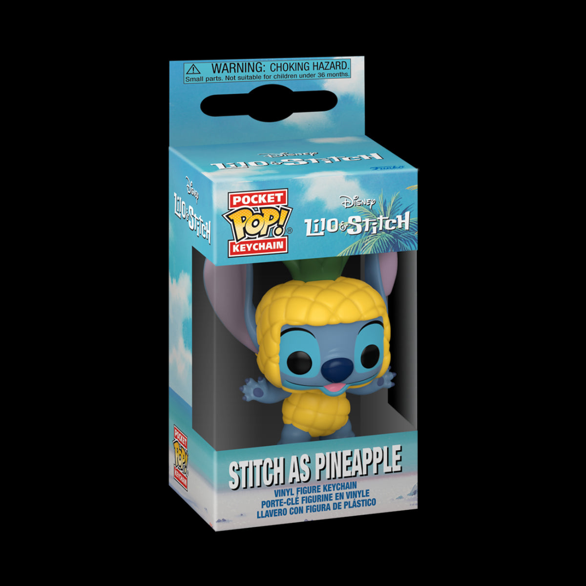 DISNEY: LILO & STITCH - KEYCHAIN - STITCH AS PINEAPPLE 4CM