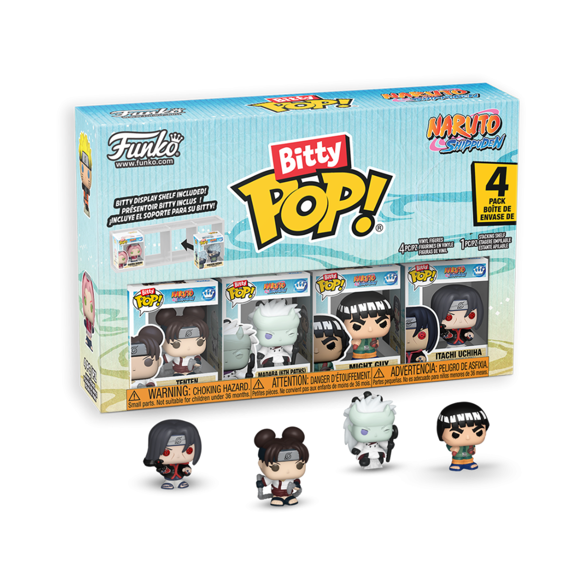 92503 - NARUTO SHIPPUDEN - POP FUNKO BITTY VINYL FIGURE - TENTEN (BATTLES) (4PK)