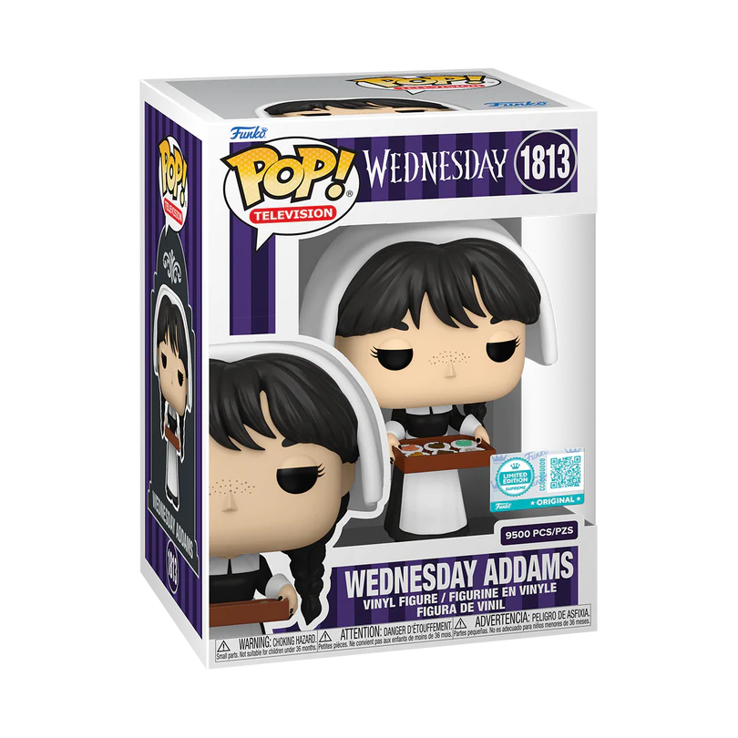 POPTV: WEDNESDAY - POP FUNKO VINYL FIGURE SUPREME - WEDNESDAY WITH FUDGE 9CM FUNSIDE EXCL