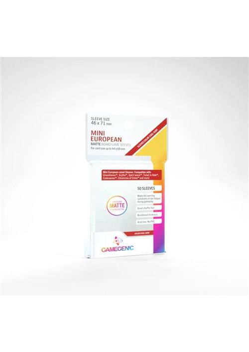 GGS10050ML - 50 MINI EUROPEAN SIZE BOARD GAME PRIME SLEEVES 46 X 71MM