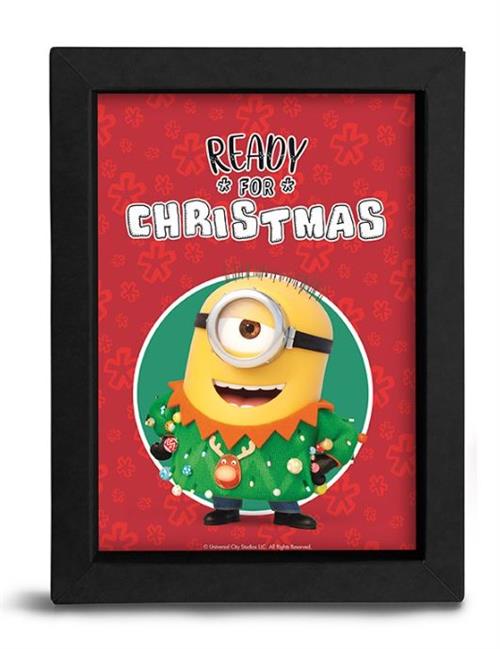 TGGKRA102 - MINIONS - BLACK KRAFT FRAME (15X20) - READY FOR CHRISTMAS