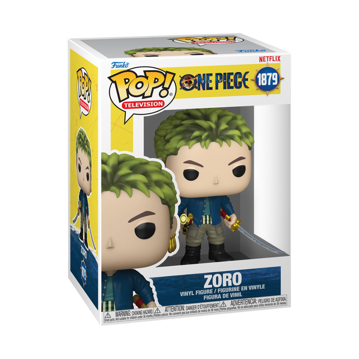 NETFLIX: ONE PIECE (LA) - POP FUNKO VINYL FIGURE 1879 ZORO 9CM
