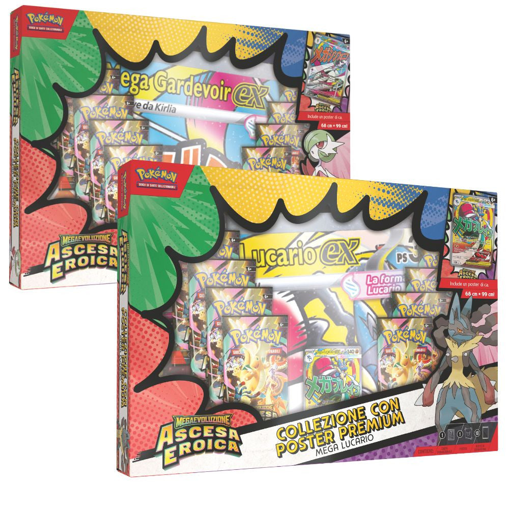 PK10302-I - POKEMON M2.5 COLLEZIONE POSTER PREMIUM MEGA LUCARIO E MEGA GARDEVOIR(IT)