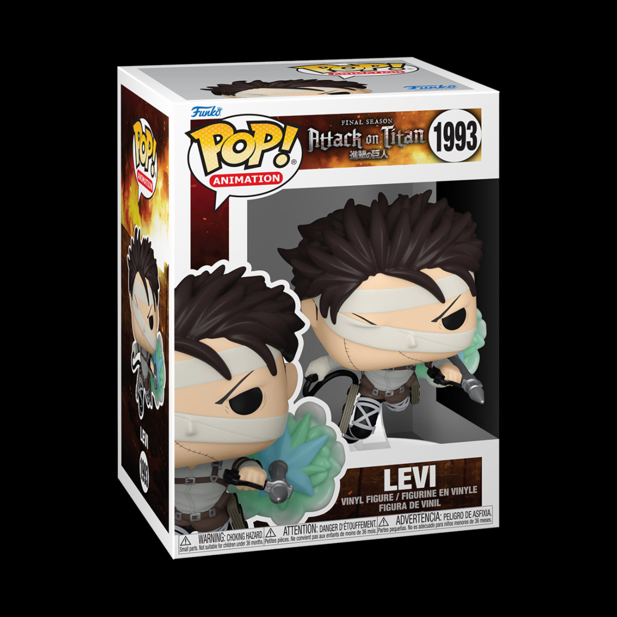 ATTACK ON TITAN - POP FUNKO VINYL FIGURE 1993 LEVI (SP-1) 9CM