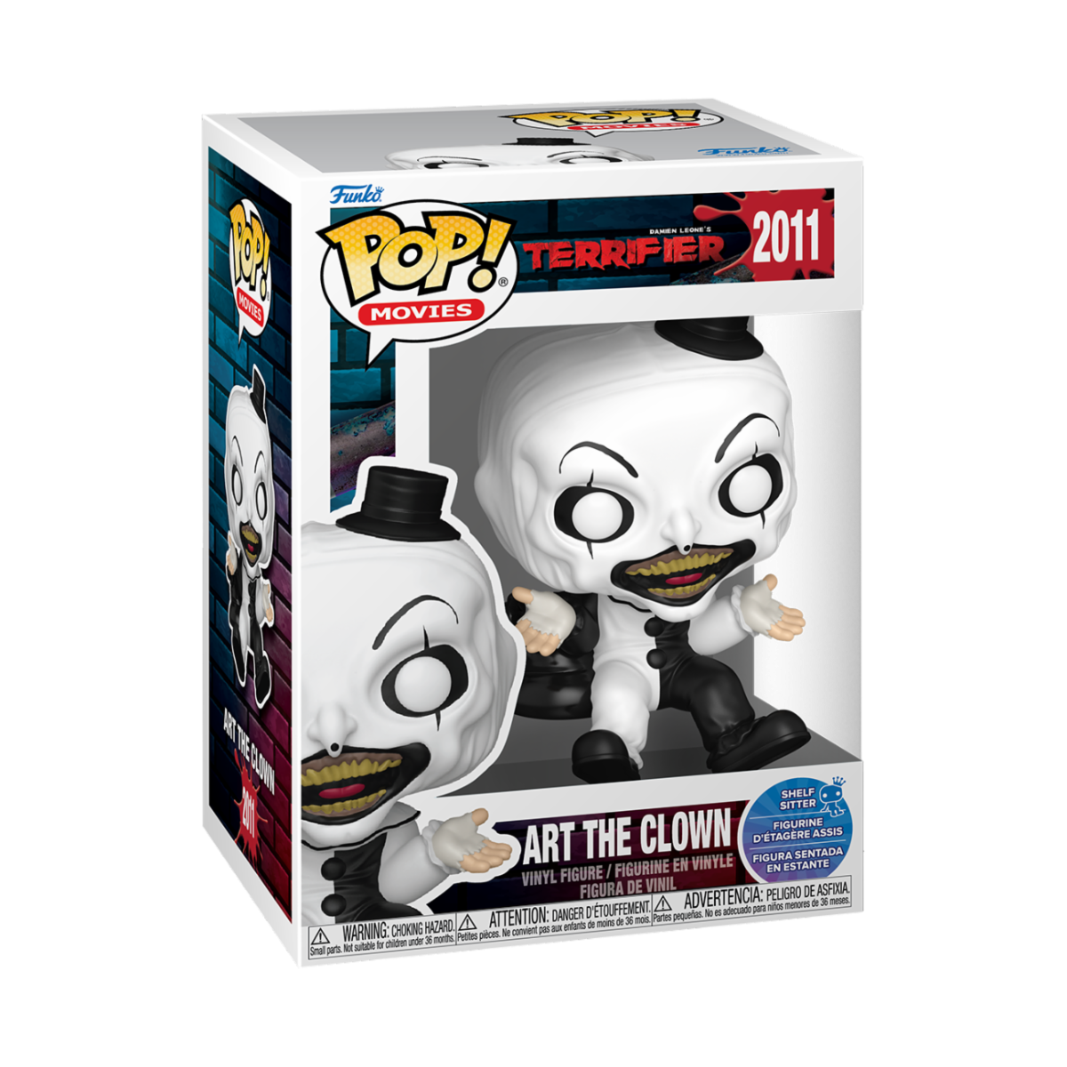 TERRIFIER - POP FUNKO VINYL FIGURE 2011 ART THE CLOWN (SIT) 9CM