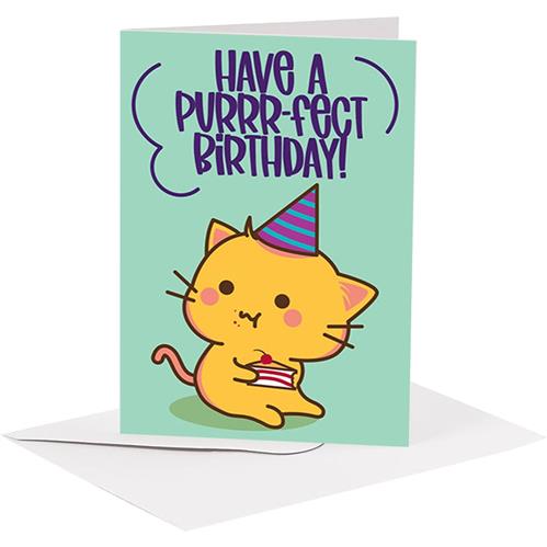 BIGLIETTO AUGURI - BA03 - KAWAII PURRR-FECT