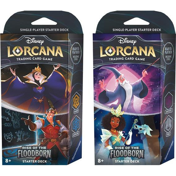 LORCANA - BOX 8 STARTER DECKS - RISE OF THE FLOODBORN - ENG