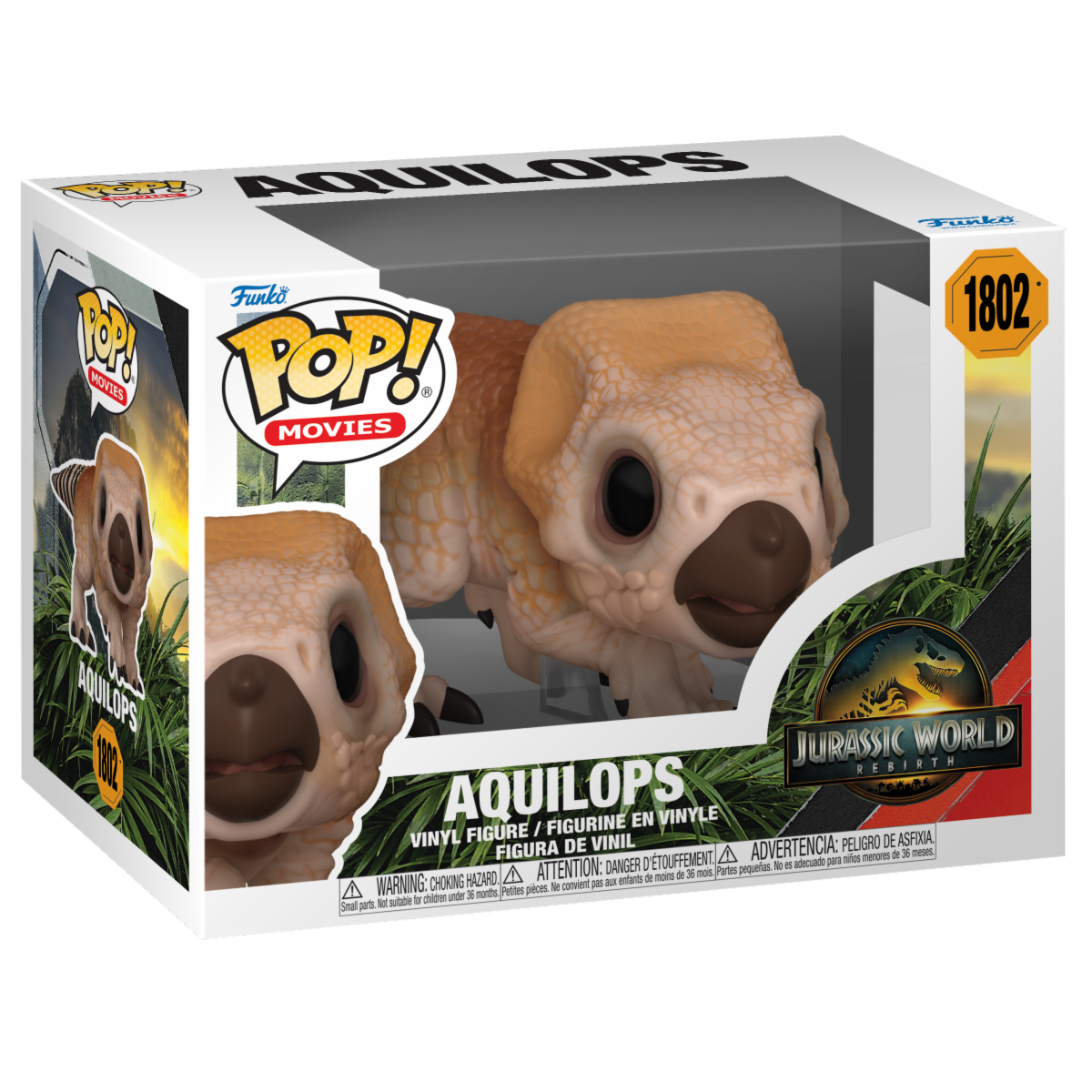 JURASSIC WORLD: REBIRTH - POP FUNKO VINYL FIGURE 1802 AQUILOPS 9CM