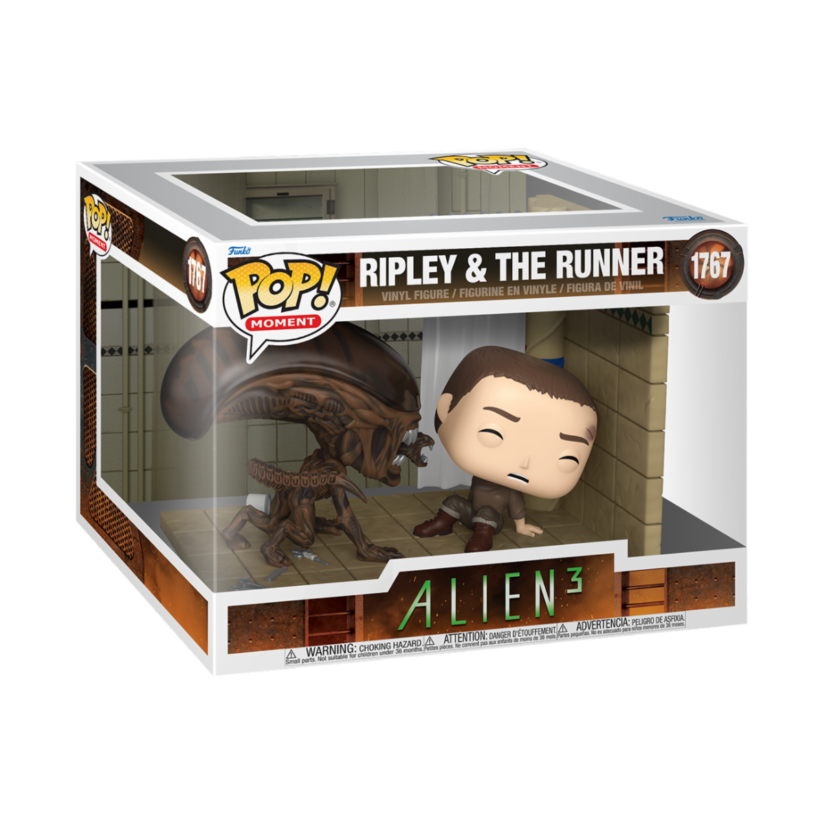 ALIEN - POP FUNKO MOVIE MOMENT VINYL FIGURE 1767 RIPLEY & XENO  9CM