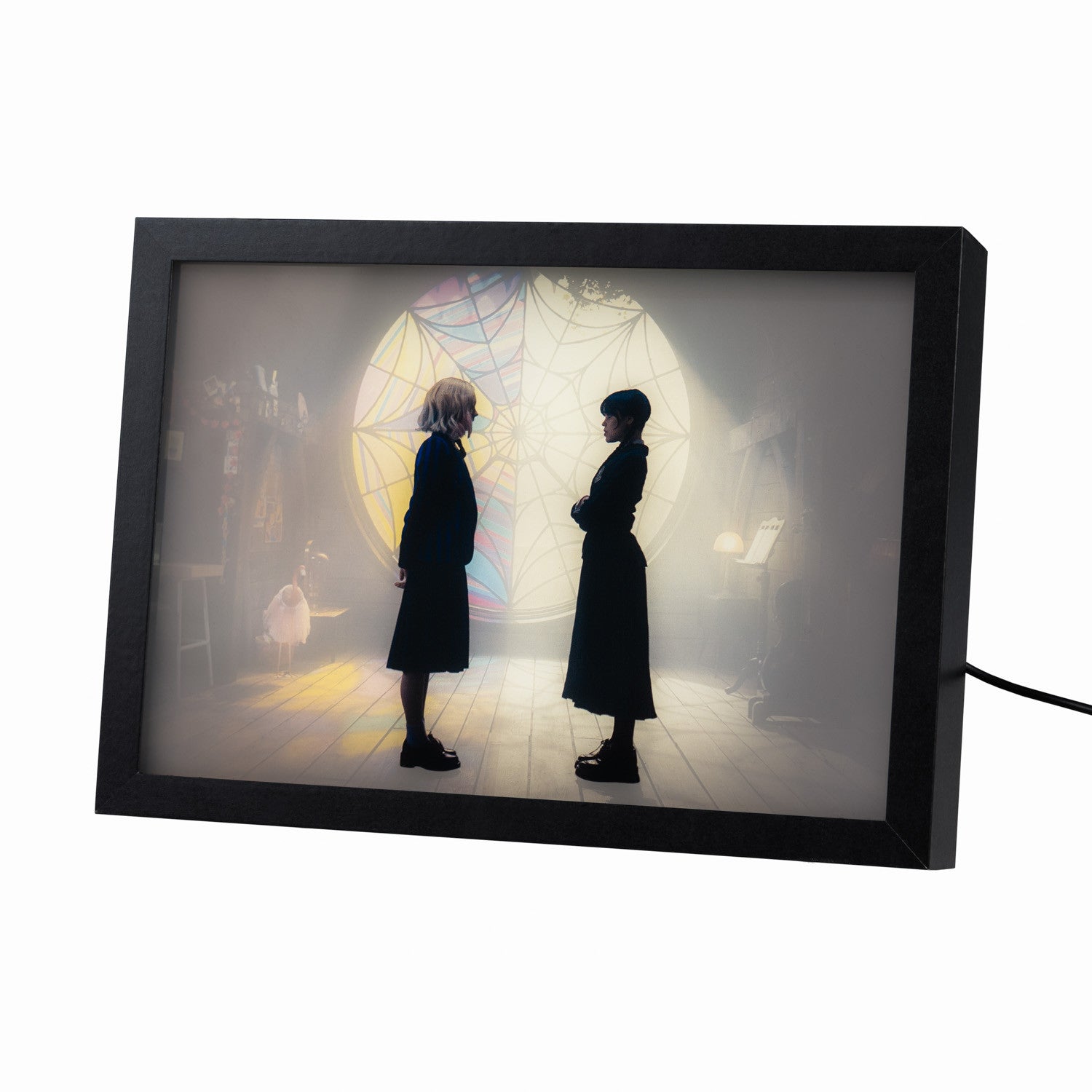 LR005 - WEDNESDAY - STAMPA RETROILLUMINATA INCORNICIATA - MERCOLEDÌ ADDAMS