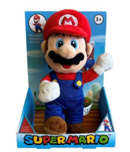 NINTENDO - SUPER MARIO - PELUCHE - MARIO (CORPO SNODABILE) 25CM