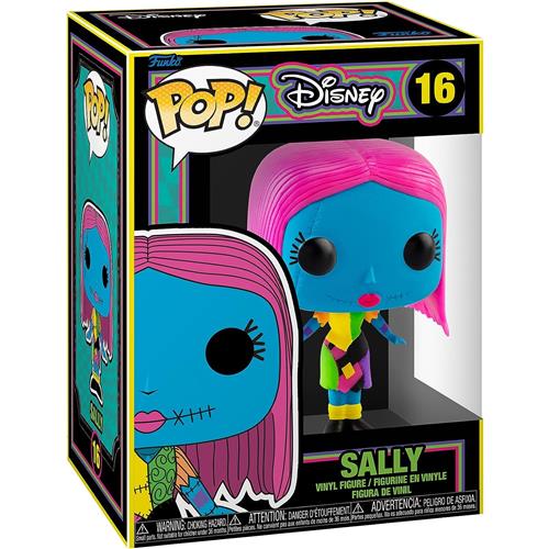 DISNEY - THE NIGHTMARE BEFORE CHRISTMAS: BLACK LIGHT - POP FUNKO VINYL FIGURE 16 SALLY 9CM
